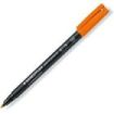 Staedtler Lumocolor 317 Rotulador Permanente - Punta Media Redonda - Trazo 1mm Aprox - Capuchon con Clip - Secado Rapido - Color Naranja