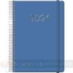 Dohe Denver Agenda Anual - Dia Pagina - Sabado y Domingo misma Pagina - Cierre con Goma Elastica - Tamaño 15x21cm - Color Azul
