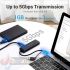 Vention HUB 5 en 1 USB 3.0 y USB-C a 4xUSB/USB-C PD - 0.15m-2