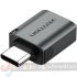 Vention Adaptador USB-C Macho a USB 3.0 Hembra - Color Gris-1