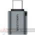 Vention Adaptador USB-C Macho a USB 3.0 Hembra - Color Gris-2