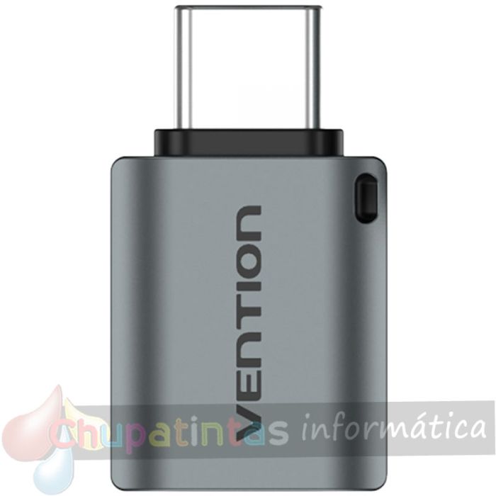 Vention Adaptador USB-C Macho a USB 3.0 Hembra - Color Gris-2