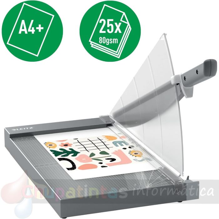 Leitz Precisión Office Pro A4+ Guillotina de papel - Recorta hasta 25 Hojas - Corte Acero Rectificado de Precisión-2