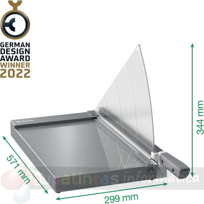 Leitz Precisión Office Pro A4+ Guillotina de papel - Recorta hasta 25 Hojas - Corte Acero Rectificado de Precisión-5