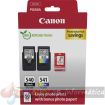 Canon PG-540/CL-541 Pack de 2 Cartuchos de Tinta Originales + 50 Hojas de Papel Fotografico - 5225B013
