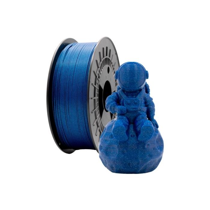 Filamento 3D PLA GLITTER - Diametro 1.75mm - Bobina 1kg - Color Azul