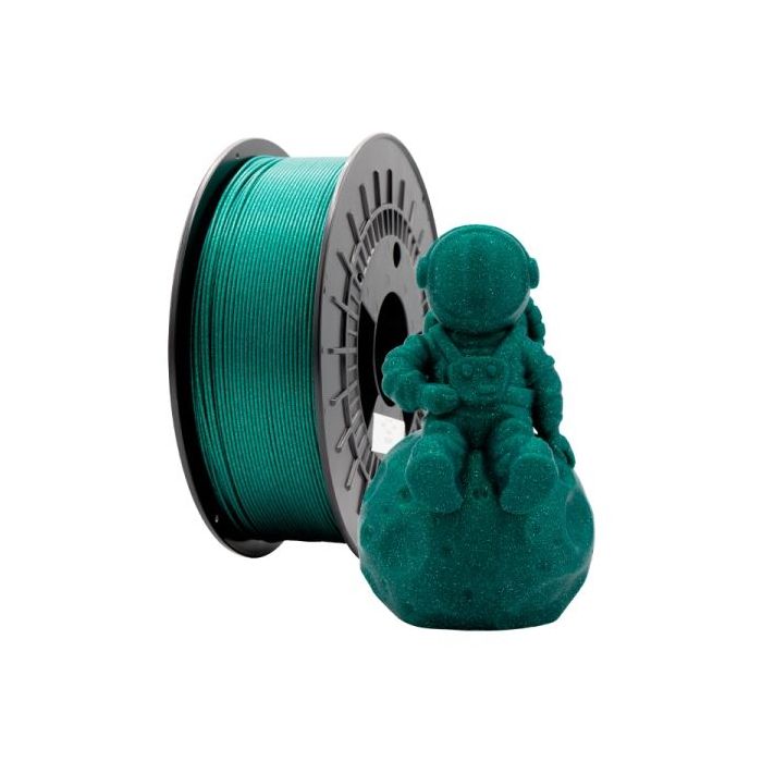 Filamento 3D PLA GLITTER - Diametro 1.75mm - Bobina 1kg - Color Verde