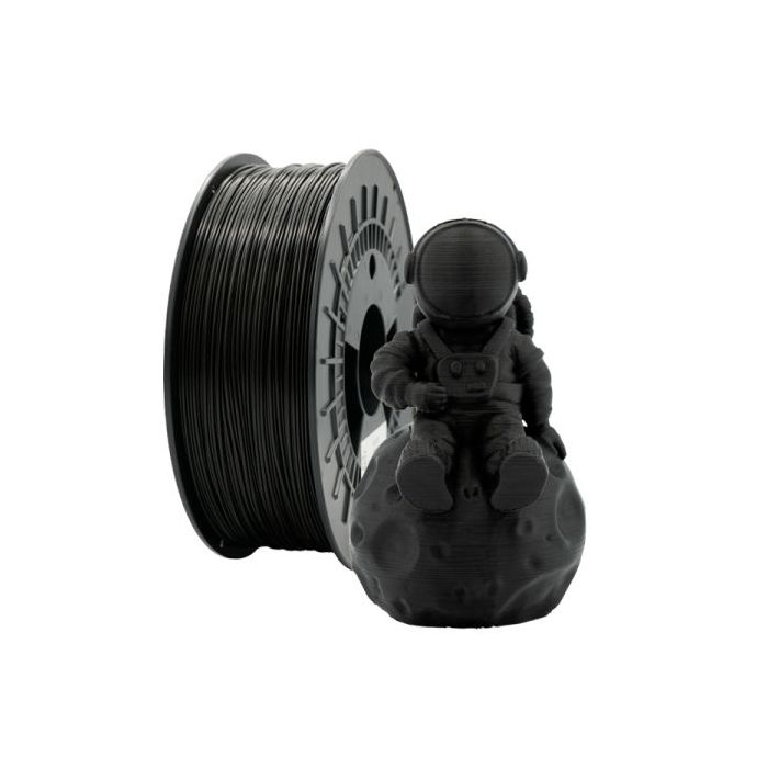 Filamento 3D PLA MATE - Diametro 1.75mm - Bobina 1kg - Color Negro
