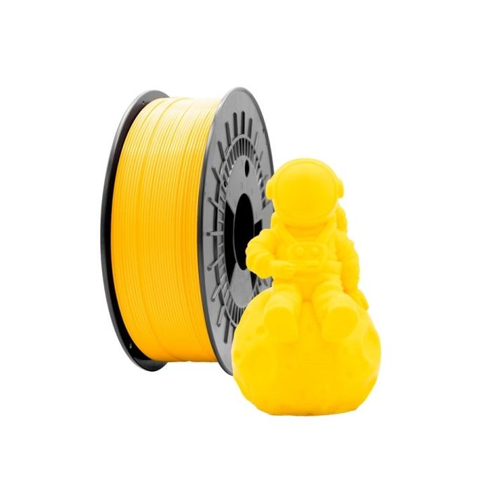 Filamento 3D PLA MATE - Diametro 1.75mm - Bobina 1kg - Color Amarillo