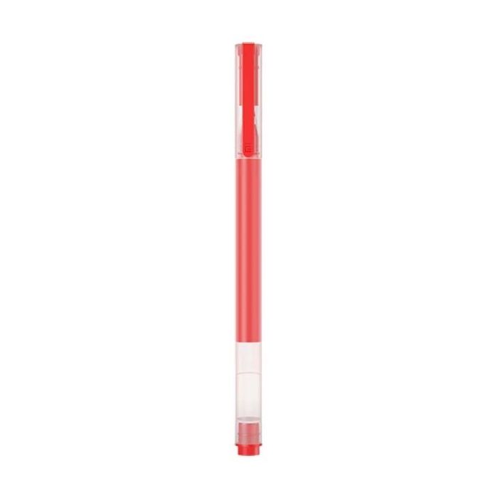 Xiaomi High-Capacity Caja de 10 Boligrafos de Gel - Punta 0.5mm - Alta Capacidad - Secado Rapido - Color Rojo