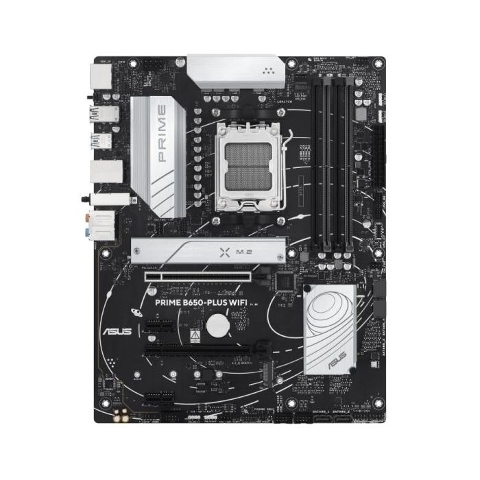Asus Prime B650-PLUS WiFi Placa Base AMD5 4x DDR5 - WiFi, Bluetooth, HDMI, M.2, PCIe 4.0, 4x Sata III, USB 2.0, 3.2, RJ-45, DisplayPort, Factor ATX