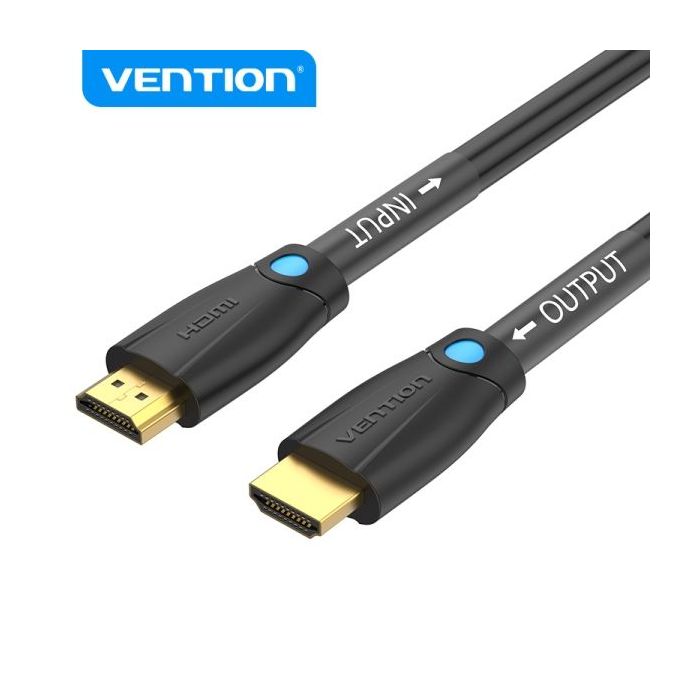 Vention Cable HDMI - Resolucion 4K - Sonido de Alta Calidad - Extremos Chapados en Oro - Color Negro