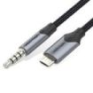 Vention CableTech Adaptador Micro-USB a Jack 3.5 - Conectores de Alta Calidad - USB 2.0 - Color Negro