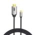 Vention Cable USB-C a HDMI 4K - Alta Resolucion 4K@60Hz - Plug - Play - Conectores Chapados en Oro - Color Negro
