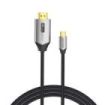 Vention Cable USB-C a HDMI 4K - Alta Resolucion 4K@60Hz - Plug - Play - Conectores Chapados en Oro - Color Negro