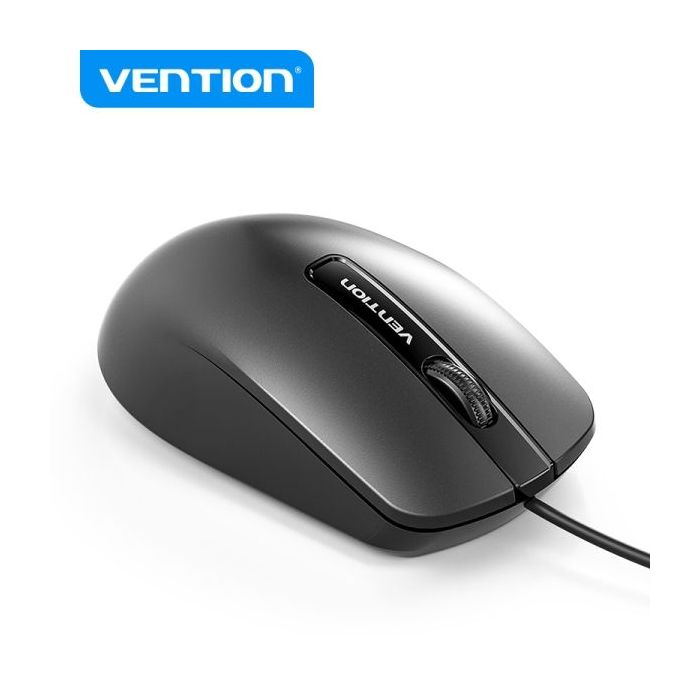 Vention KTA Raton USB-A - 3 Botones - DPI 1200 - Materiales PVC y ABD - Color Negro