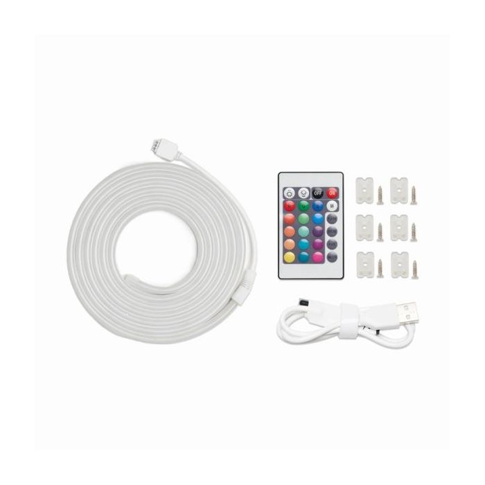 Vention Tira de Luces LED de Neon - Control Remoto - USB 5V - Flexible y Duradera - Resistente al Agua IP65 - Color Varios