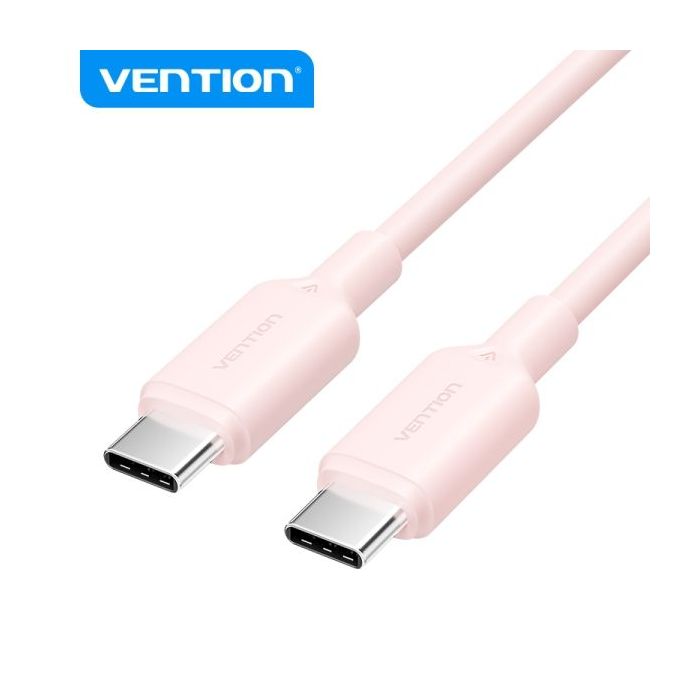 Vention Cable USB - Conector Niquelado - Potencia 60W - Corriente Max. 3A - Color Rosa
