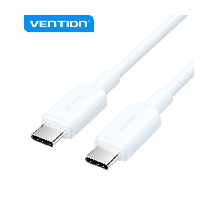 Vention Cable USB - Conexion USB-USB - Contactos Niquelados - Potencia 60W - Corriente Max. 3A - Color Azul