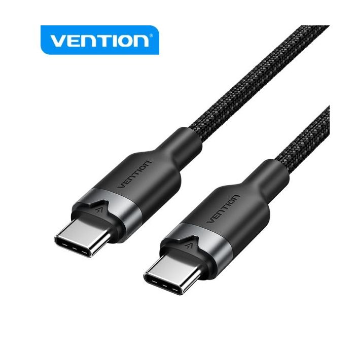 Vention Cable USB 2.0 - Niquelado - 60W - 3A - 2m - Color Negro