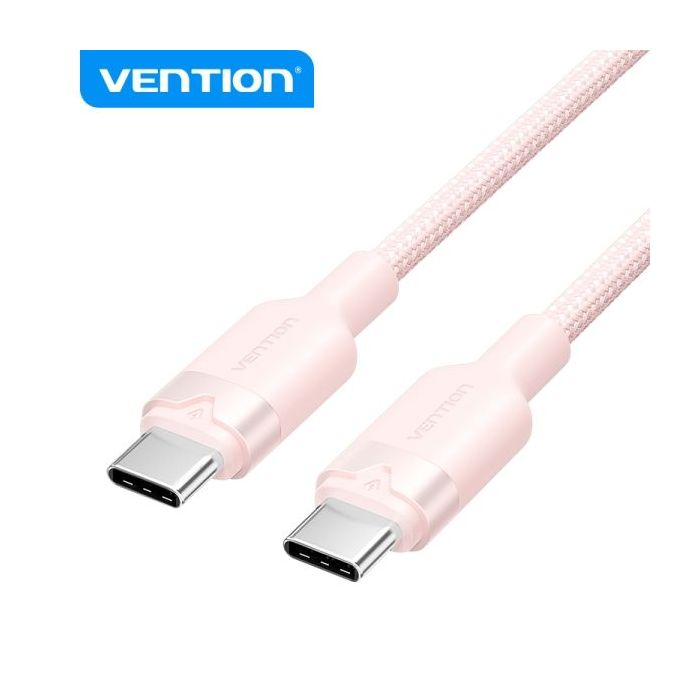 Vention Cable USB 2.0 Niquelado - Potencia 60W - Corriente max. 3A - Color Rosa
