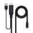 Nanocable Cable Conversor HDMI Macho a USB-C Macho - Longitud 1.8m - Color Negro