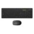 Unykach MK212 Pro Slim Wireless Pack de Teclado Inalambrico Slim 108 Teclas de Membrana + Raton Inalambrico 1600dpi, 3 Botones, Uso Ambidiestro - Color Negro
