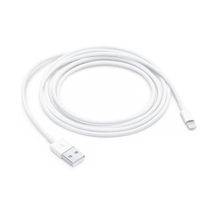 Apple Cable Lightning a USB-A - Longitud 0.50m - Color Blanco