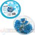 Dohe Combo Ovni Pack de Accesorios de Escritorio - Pinzas de 15mm, Clips y Push Pins - Color Azul