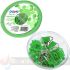 Dohe Combo Ovni Pack de Accesorios de Escritorio - Pinzas de 15mm, Clips y Push Pins - Color Verde