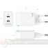 Aisens Cargador GAN 45W - 2xUSB-C PD3.0 QC4.0 - Color Blanco-4