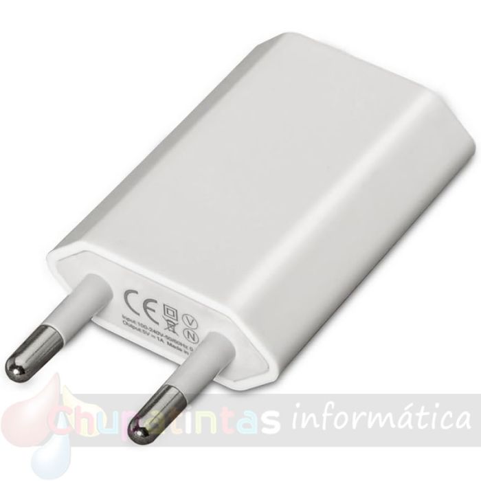Aisens Mini Cargador USB - 5V/1A - Color Blanco-2