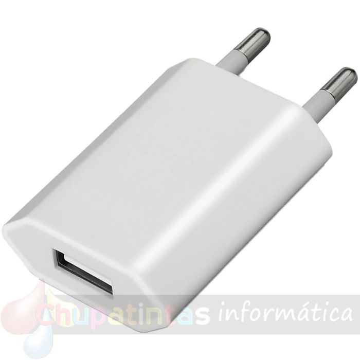 Aisens Mini Cargador USB - 5V/1A - Color Blanco-1