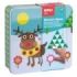 Apli Juegos de Gomets Polar - Didactico - Estimula Psicomotricidad - Desarrolla Pensamiento Matematico - Caja Metalica Atractiva