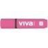 Molin Viva Marcador Fluorescente - Trazo entre 1 y 5mm - Tinta con Base de Agua - Color Rosa