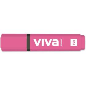 Molin Viva Marcador Fluorescente - Trazo entre 1 y 5mm - Tinta con Base de Agua - Color Rosa