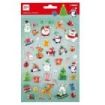 Apli Bolsa con 40 Pegatinas Navideñas Modelo Papa Noel Adviento - Adhesivo Permanente - Motivos Navideños