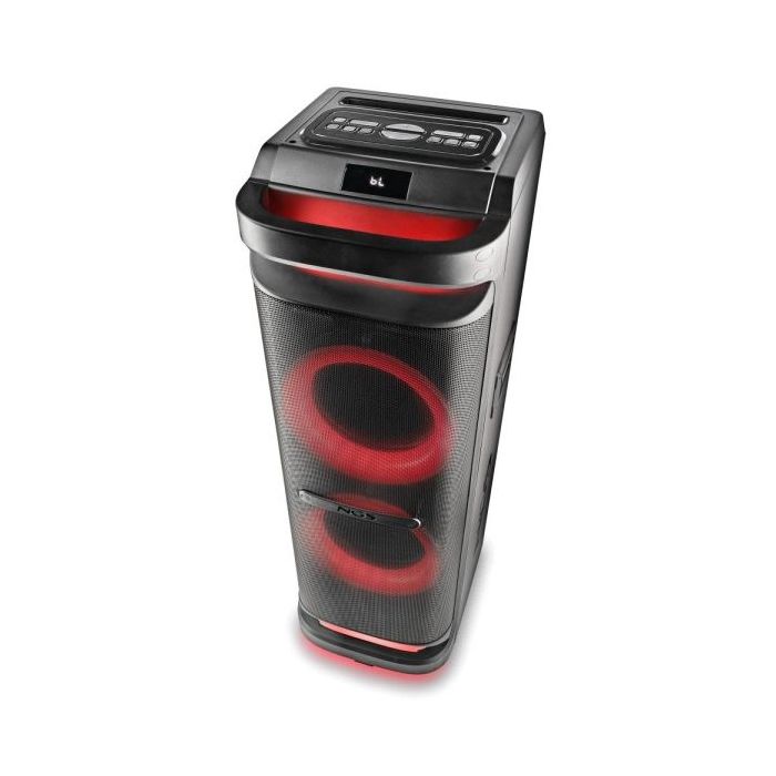 NGS Wild Space 3 Altavoz DJ 4000W Bluetooth 5.3 con Woofer 10" - USB y AUX - Iluminacion LED - Mando a Distancia - Color Negro
