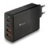 NGS Bud 100W Cargador Universal de Pared 100W Ultrarapido - 2x USB-C PD - PPS, 2x USB-A QC 3.0 - Color Negro