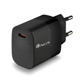 NGS Bud 20W Cargador Universal de Pared 20W Ultrarapido - 1x USB-C PD - PPS - Color Negro