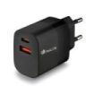 NGS Bud 45W Cargador Universal de Pared 45W Ultrarapido - 1x USB-C PD - PPS, 1x USB-A QC 3.0 - Color Negro