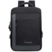 L-Link Mochila para Portatil 15.6" - Bolsillo Exterior - Puerto USB Exterior para Carga - Interior Compartimentado - Cobertura Exterior Repelente a Agua - Color Negro/Gris