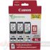 Canon PG-545XL/CL-546XL Multipack de 3 Cartuchos de Tinta Originales + 50 Hojas Papel Fotográfico - 8286B015-1