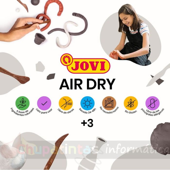 Jovi Air Dry Pasta para Modelar 250gr - Color Blanco - 5