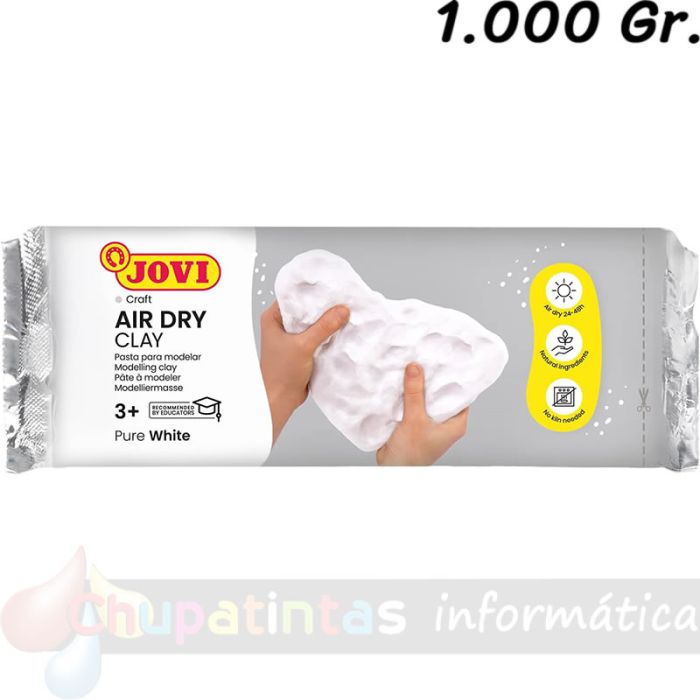 Jovi Air Dry Pasta para Modelar 1000gr - Color Blanco - Mejor Precio