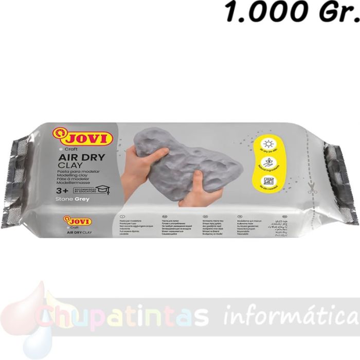 Jovi Air Dry Pasta para Modelar 1000gr - Color Gris - Mejor Precio