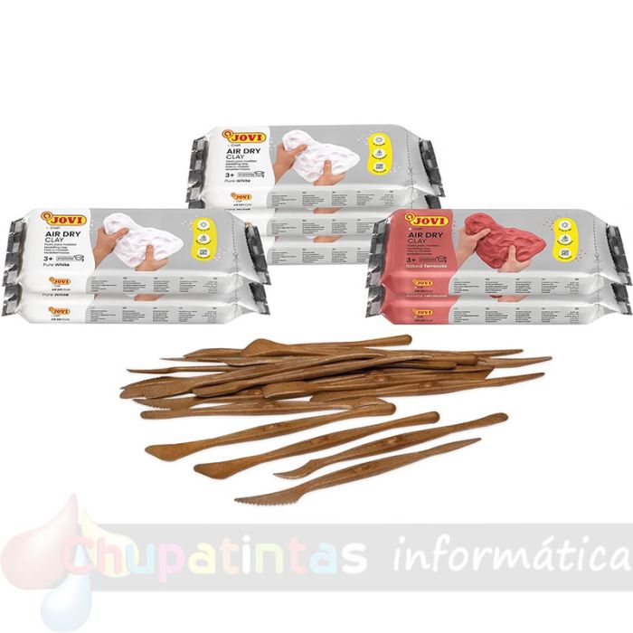 Jovi Air Dry Pasta para Modelar con 7 paquetes de 500gr - Colores Surtidos - 2