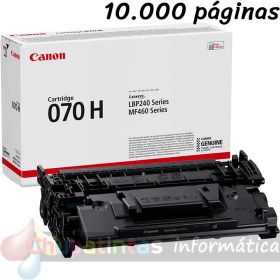 Canon 070H Negro Cartucho de Tóner Original - 5640C002