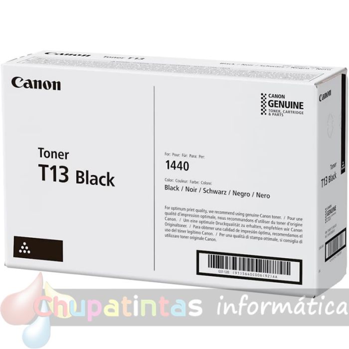 Canon T13 Negro Cartucho de Tóner Original - 5640C006
