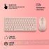 NGS Fantasy Pack Teclado Compacto Silencioso + Ratón Silencioso 1600dpi 5 Botones - Conexión 2,4GHz, BT1 y BT2 - Color Rosa-4